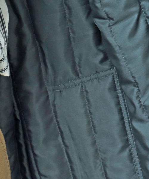 PAR ICI(パーリッシィ)の「コットンナイロン 中綿キルティングコート(ステンカラーコート・レディース・サックスブルー/ベージュ・FREE)」の17枚目の写真