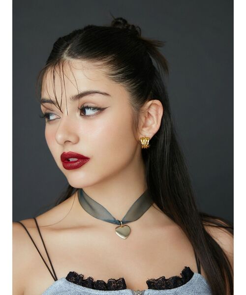 EVRIS（エヴリス）の「HEART CHOKERネックレス（ネックレス・レディース・ブルー/ブラック・FREE）」の12枚目の写真