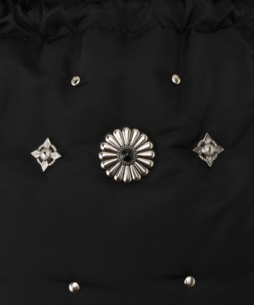 CONTROL FREAK / CTFK（コントロールフリーク）の「CONTROL FREAK スタッズコンチョキンチャク　242-120515（クラッチバッグ・レディース・ブラック/カーキ・FREE）」の10枚目の写真