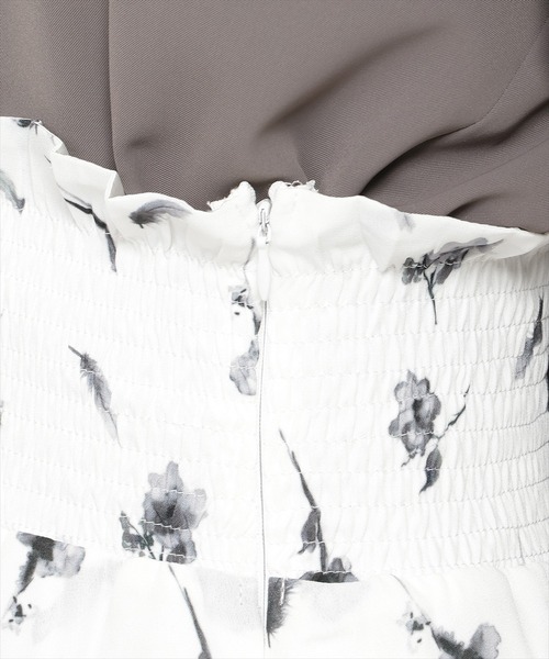 REDYAZEL（レディアゼル）の「フェザープリントスリットスカショートパン（スカート・レディース・ブルー/オフホワイト/ブラック・FREE）」の13枚目の写真