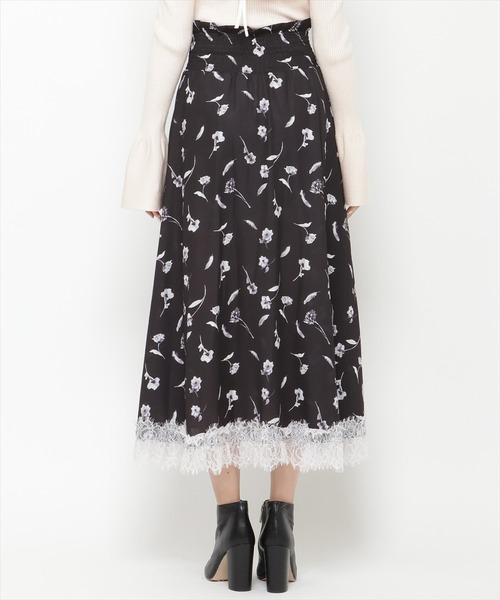 REDYAZEL（レディアゼル）の「フェザープリントスリットスカショートパン（スカート・レディース・ブルー/オフホワイト/ブラック・FREE）」の16枚目の写真