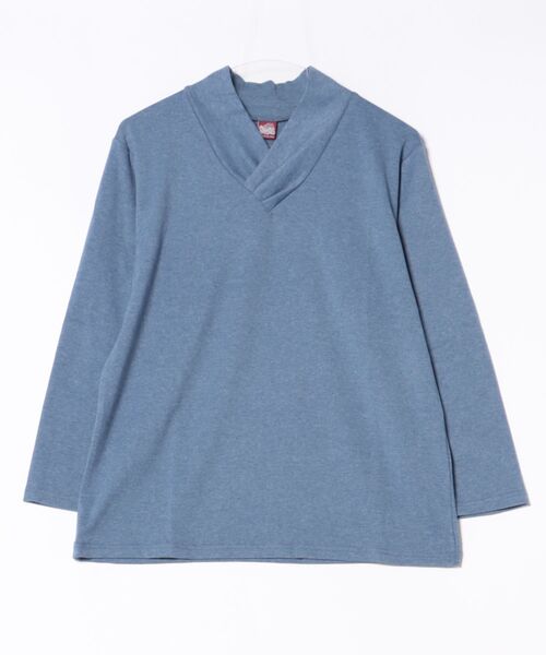 カヤ（カヤ）の「【カヤ】寒乃袷 中着インナートップス（Tシャツ/カットソー・レディース・エンジ/スミクロ/ホワイト系その他/ブルー系その他・FREE）」の3枚目の写真