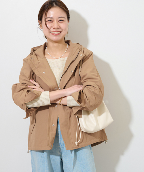 JOURNAL STANDARD relume(ジャーナルスタンダード レリューム)の「《追加》グログランマウンテンパーカー(マウンテンパーカー・レディース・ネイビー/ベージュ/カーキ・FREE)」の9枚目の写真