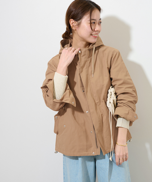 JOURNAL STANDARD relume(ジャーナルスタンダード レリューム)の「《追加》グログランマウンテンパーカー(マウンテンパーカー・レディース・ネイビー/ベージュ/カーキ・FREE)」の7枚目の写真