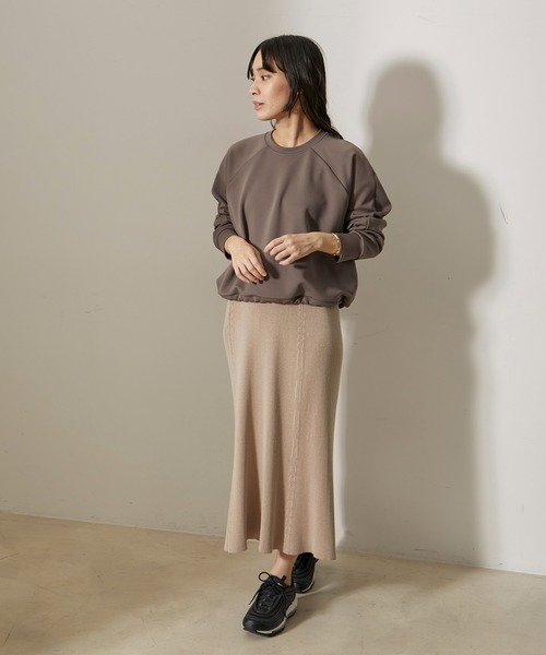 NERGY(ナージー)の「【skin wear】UV&接触冷感&保湿加工 Airy jerseyプルオーバー(その他トップス・レディース・ブラウン/イエロー・FREE)」の3枚目の写真