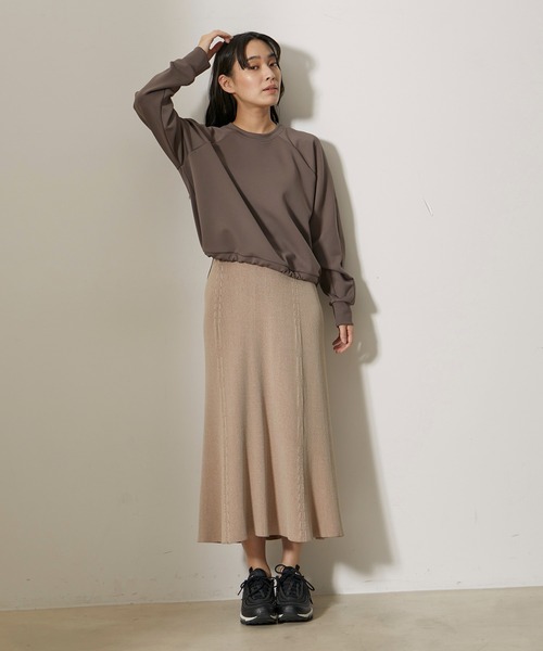 NERGY(ナージー)の「【skin wear】UV&接触冷感&保湿加工 Airy jerseyプルオーバー(その他トップス・レディース・ブラウン/イエロー・FREE)」の4枚目の写真