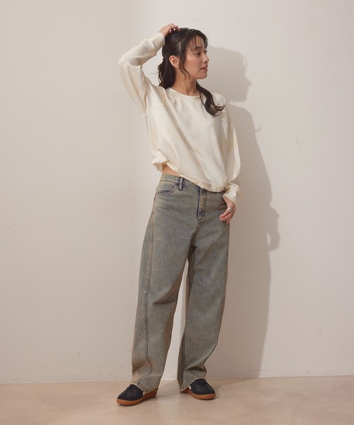 NERGY(ナージー)の「【skin wear】UV&接触冷感&保湿加工 Airy jerseyプルオーバー(その他トップス・レディース・ブラウン/イエロー・FREE)」の6枚目の写真