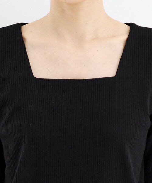 トップス tk セール】スクエアリブネック9分袖プルオーバー（ニット/セーター