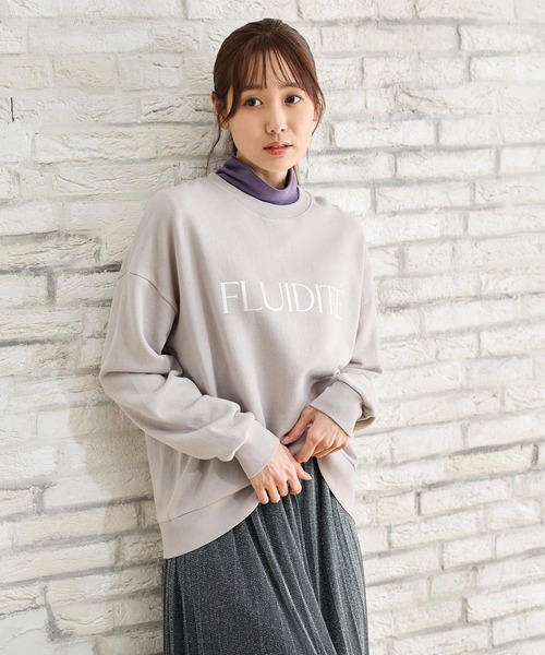 Honeys（ハニーズ）の「ハイネックＴシャツ（Tシャツ/カットソー・レディース・パープル/ブラック/ブラウン/ベージュ/アイボリー/ボルドー・LL/S/M/L）」の11枚目の写真