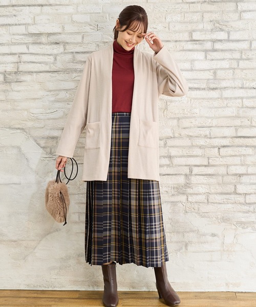 Honeys（ハニーズ）の「ハイネックＴシャツ（Tシャツ/カットソー・レディース・パープル/ブラック/ブラウン/ベージュ/アイボリー/ボルドー・LL/S/M/L）」の15枚目の写真