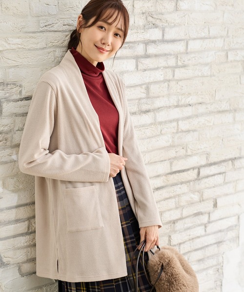 Honeys（ハニーズ）の「ハイネックＴシャツ（Tシャツ/カットソー・レディース・パープル/ブラック/ブラウン/ベージュ/アイボリー/ボルドー・LL/S/M/L）」の16枚目の写真