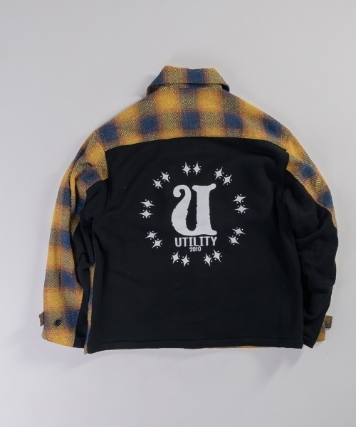 EFFECTEN】Switching Check Field Jacket