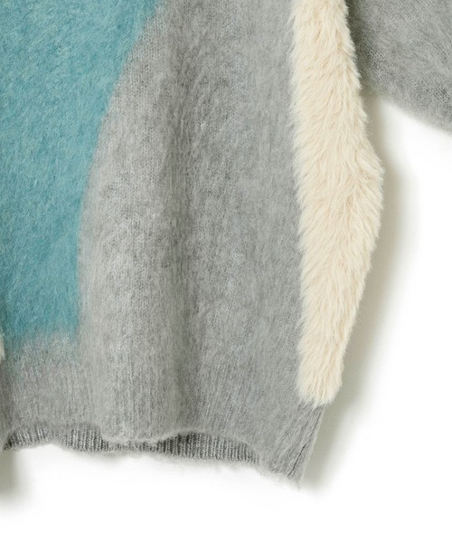 ROPE' PICNIC（ロペピクニック）の「パネル柄ジャガードプルオーバー（ニット/セーター・レディース・ブルー系その他6/ブラウン系その他3・38）」の13枚目の写真