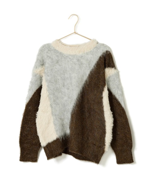 ROPE' PICNIC（ロペピクニック）の「パネル柄ジャガードプルオーバー（ニット/セーター・レディース・ブルー系その他6/ブラウン系その他3・38）」の5枚目の写真