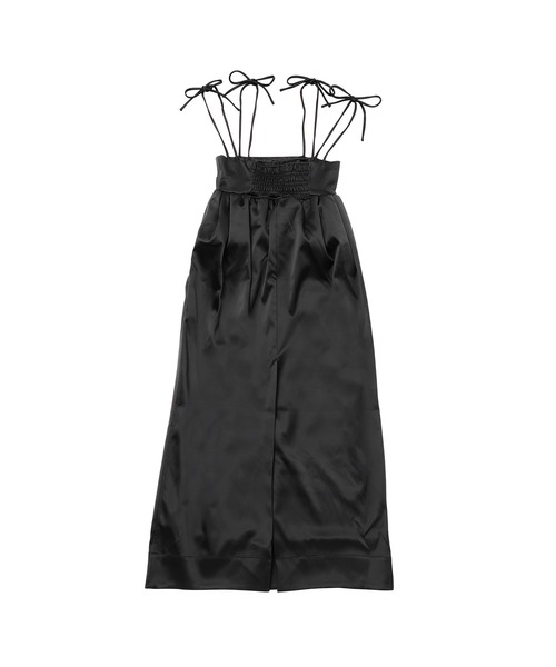 GANNI（ガニー）の「GANNI Double Satin String Long Dress F8582