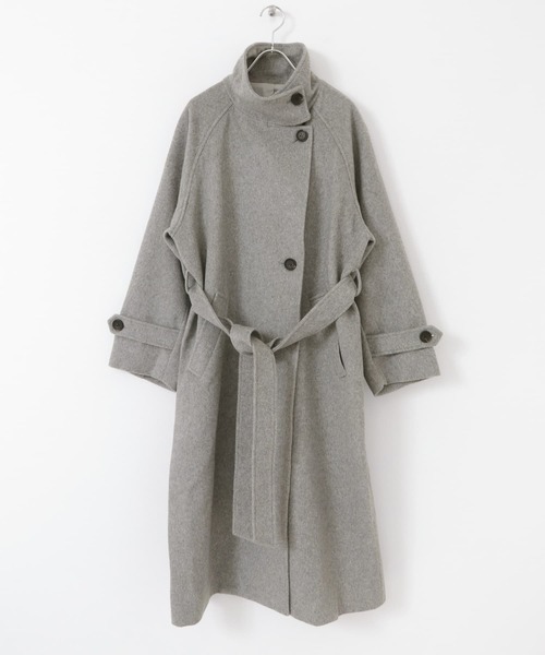 URBAN RESEARCH ROSSO WOMEN（アーバンリサーチ　ロッソ）の「2WAYスタンドカラーロングコート（その他アウター・レディース・グレー/ネイビー・36/38）」の22枚目の写真