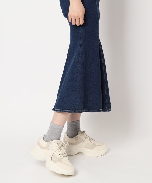 cs T&P(シーエスティーアンドピー)の「厚底コンビカラースニーカー(スニーカー・レディース・ブラック/ベージュ・S/M/L/LL)」の18枚目の写真