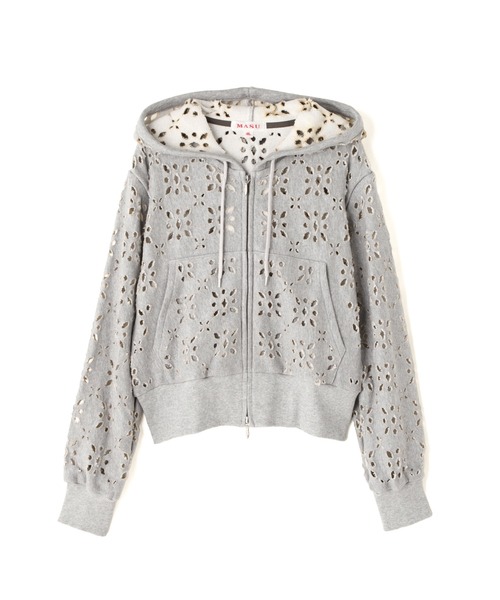 トップス MASU flower hole zip-up sweat parka MASU - FLOWER HOLE ZIP-UP SWEAT PARKA | HBX - ハイプビースト