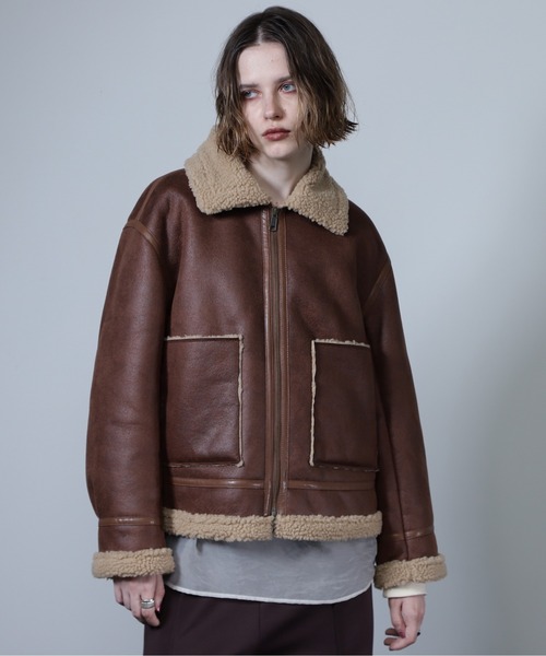 【セール】(CREOLME)フェイクムートンジャケット（その他アウター）｜CREOLME（クレオルム）