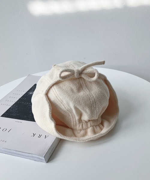 AS KNOW AS plus（アズノゥアズプラス）の「◇フリースフライトキャップ（キャップ・レディース・ブラック/アイボリー・FREE）」の12枚目の写真