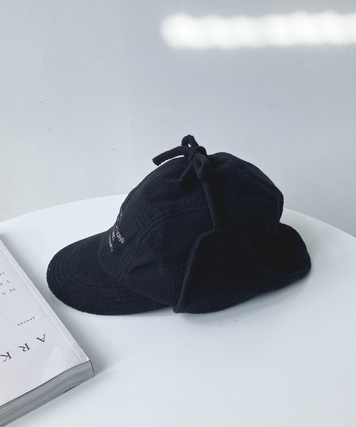 AS KNOW AS plus（アズノゥアズプラス）の「◇フリースフライトキャップ（キャップ・レディース・ブラック/アイボリー・FREE）」の15枚目の写真