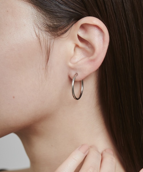 ciite'(シーテ)の「【 金属アレルギー対応 】 シンプルフープピアス サージカルステンレス (両耳用)(ピアス(両耳用)・レディース・シルバー/ゴールド/ピンクゴールド・FREE)」の1枚目の写真