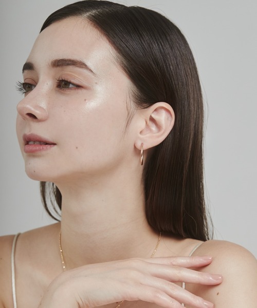 ciite'(シーテ)の「【 金属アレルギー対応 】 シンプルフープピアス サージカルステンレス (両耳用)(ピアス(両耳用)・レディース・シルバー/ゴールド/ピンクゴールド・FREE)」の9枚目の写真