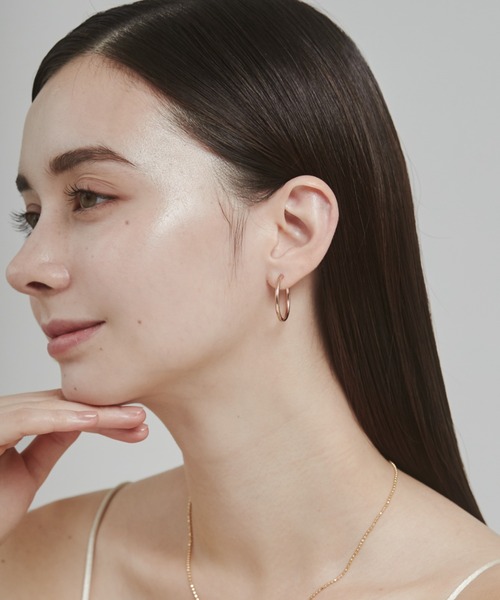 ciite'(シーテ)の「【 金属アレルギー対応 】 シンプルフープピアス サージカルステンレス (両耳用)(ピアス(両耳用)・レディース・シルバー/ゴールド/ピンクゴールド・FREE)」の10枚目の写真
