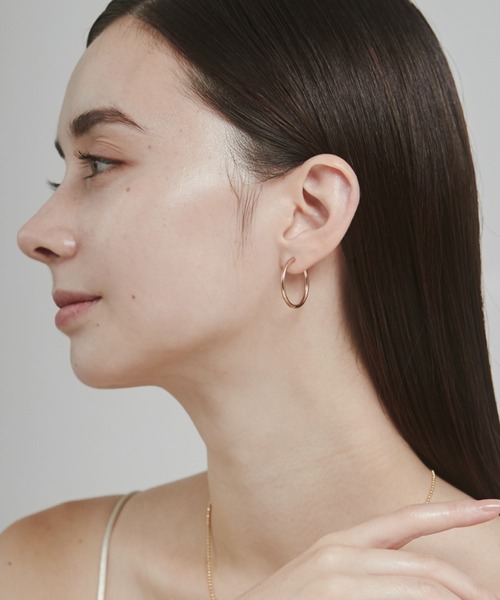 ciite'(シーテ)の「【 金属アレルギー対応 】 シンプルフープピアス サージカルステンレス (両耳用)(ピアス(両耳用)・レディース・シルバー/ゴールド/ピンクゴールド・FREE)」の11枚目の写真