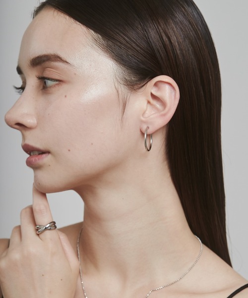 ciite'(シーテ)の「【 金属アレルギー対応 】 シンプルフープピアス サージカルステンレス (両耳用)(ピアス(両耳用)・レディース・シルバー/ゴールド/ピンクゴールド・FREE)」の14枚目の写真