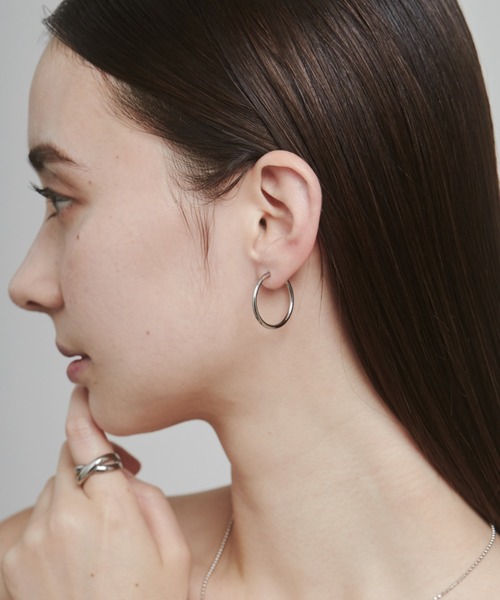 ciite'(シーテ)の「【 金属アレルギー対応 】 シンプルフープピアス サージカルステンレス (両耳用)(ピアス(両耳用)・レディース・シルバー/ゴールド/ピンクゴールド・FREE)」の15枚目の写真