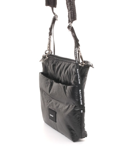 BAYFLOW（ベイフロー）の「フリルショルダーパフサコッシュ（ショルダーバッグ・レディース・ミント/シルバー/ブラック・FREE）」の13枚目の写真