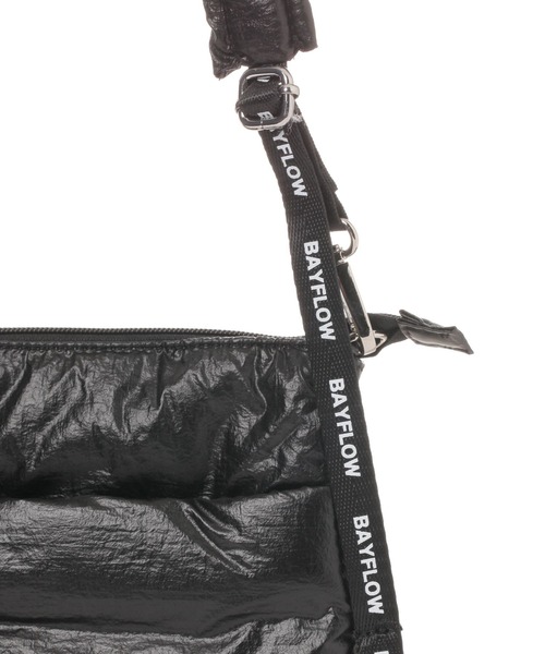 BAYFLOW（ベイフロー）の「フリルショルダーパフサコッシュ（ショルダーバッグ・レディース・ミント/シルバー/ブラック・FREE）」の17枚目の写真