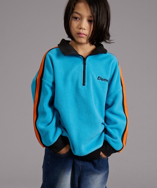 PAIRMANON STREET（ペアマノンストリート）の「【PAIRMANON STREET】マイクロフリース ハーフジップ ラインテープ プルオーバー（その他アウター・キッズ・ブラック/グレイッシュベージュ/ブルー/パープル・90/120/150/160/100/110/130/140）」の3枚目の写真