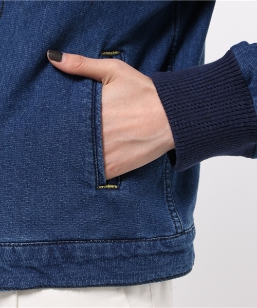 PUAL CE CIN(ピュアルセシン)の「【PUAL CE CIN】ニットデニムジャケット(その他アウター・レディース・ブルー/ネイビー・FREE)」の8枚目の写真