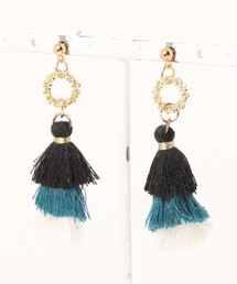【lea.acc*maamee*】3段タッセルピアス