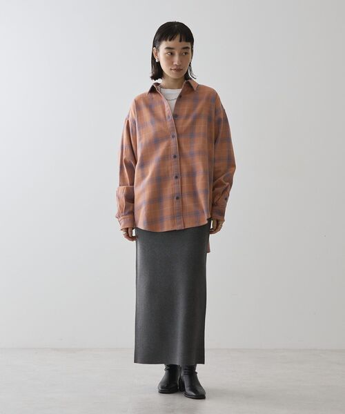 AMERICAN HOLIC（アメリカンホリック）の「スラブチェックBIGシャツ（シャツ/ブラウス・レディース・グリーン/レッド・FREE）」の12枚目の写真