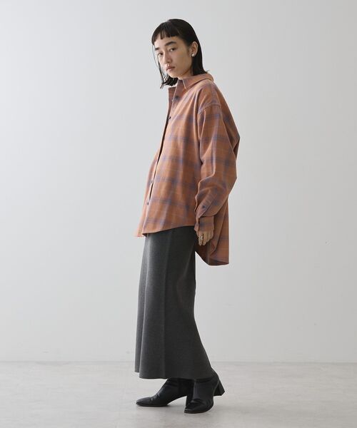 AMERICAN HOLIC（アメリカンホリック）の「スラブチェックBIGシャツ（シャツ/ブラウス・レディース・グリーン/レッド・FREE）」の13枚目の写真