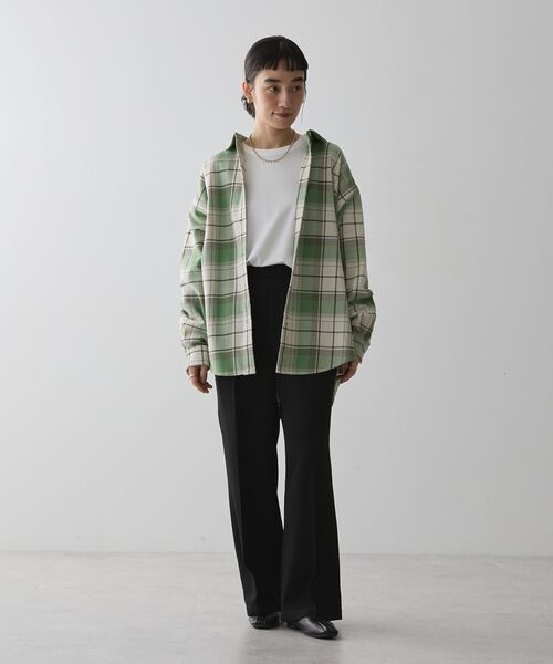 AMERICAN HOLIC（アメリカンホリック）の「スラブチェックBIGシャツ（シャツ/ブラウス・レディース・グリーン/レッド・FREE）」の20枚目の写真