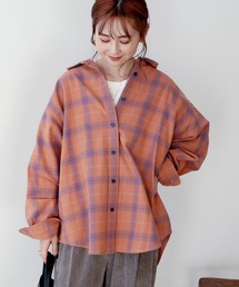 AMERICAN HOLIC | スラブチェックBIGシャツ(シャツ/ブラウス)