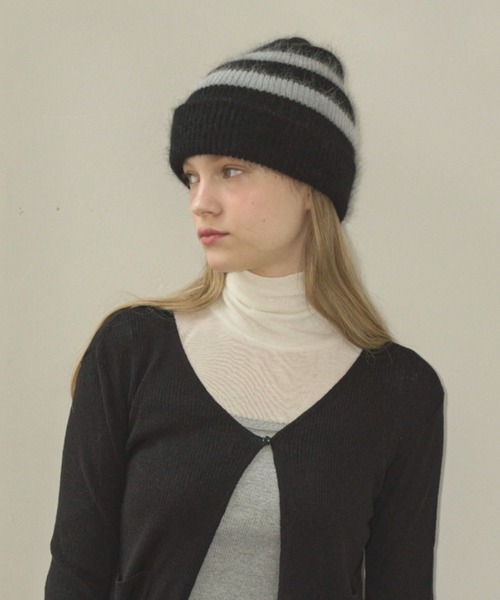 GIUNON（ジウノン）の「mohair touch knit cap / モヘアタッチニット