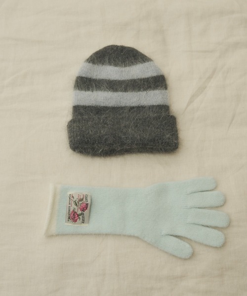 GIUNON（ジウノン）の「mohair touch knit cap / モヘアタッチニットキャップ（ニットキャップ/ビーニー・レディース・ブラック/ホワイト/グレー・FREE）」の14枚目の写真