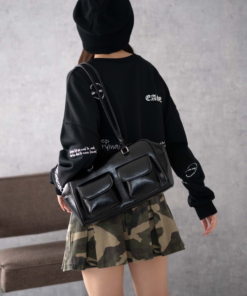 WEGO（ウィゴー）の「WEGO/スクリブルグラフィックスウェット（スウェット・レディース・ホワイト/ブラック・FREE）」の8枚目の写真