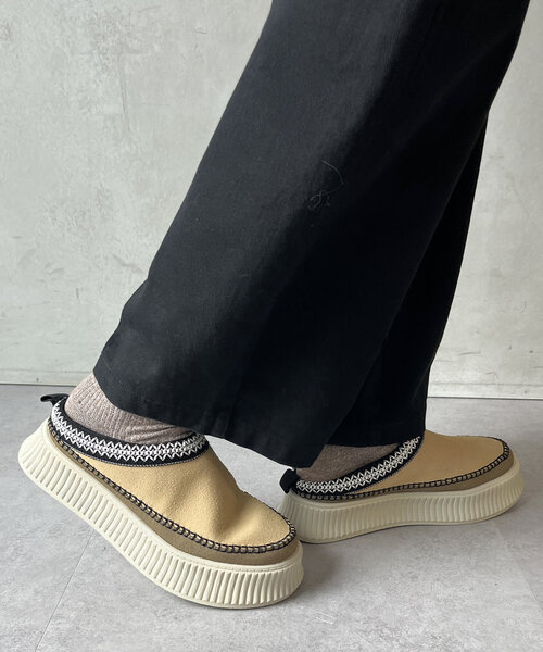 CPCM（シーピーシーエム）の「ボリューソールステッチムートン（サンダル・メンズ・ベージュ/ブラック・X-SMALL/SMALL/MEDIUM/LARGE）」の15枚目の写真