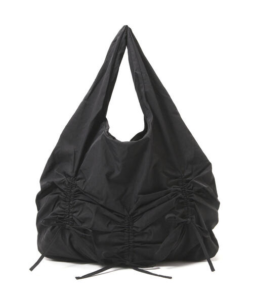 FREE'S MART（フリーズマート）の「◆くしゅリボントート（トートバッグ・レディース・ブラック/ライトグリーン・ﾌﾘ-）」の13枚目の写真