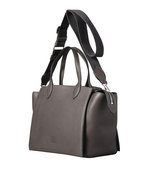 HIROFU(ヒロフ)の「【ヴァローレ】レザーハンドバッグ M 2WAY 本革(商品番号:P25-35415)(ハンドバッグ・レディース・アイボリー系1/グレー系その他2/グレー系その他/グレー系8・02)」の8枚目の写真