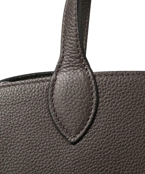 HIROFU(ヒロフ)の「【ヴァローレ】レザーハンドバッグ M 2WAY 本革(商品番号:P25-35415)(ハンドバッグ・レディース・アイボリー系1/グレー系その他2/グレー系その他/グレー系8・02)」の22枚目の写真