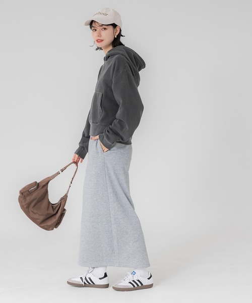 coca（coca）（コカ）の「スウェード調 ロゴ刺繍キャップ（キャップ・レディース・ネイビー/アイボリー・ONE SIZE）」の5枚目の写真