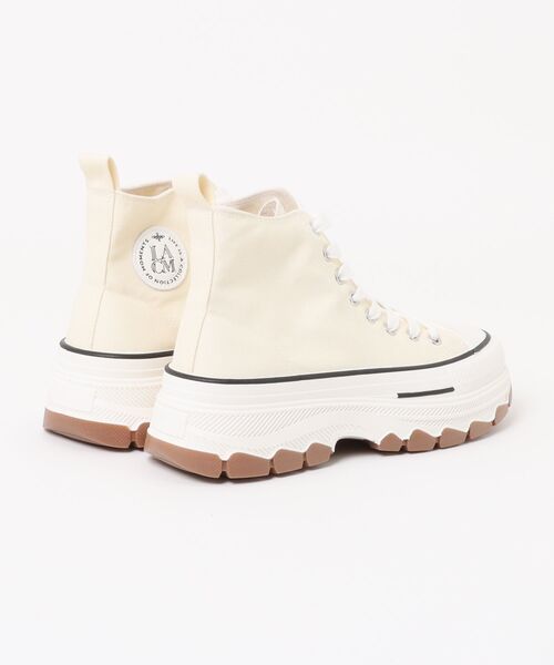 GORGE（ゴージ）の「厚底キャンバススニーカー（スニーカー・レディース・ブラック/オフホワイト/レオパード/カモフラージュ・S/M/L/LL）」の5枚目の写真