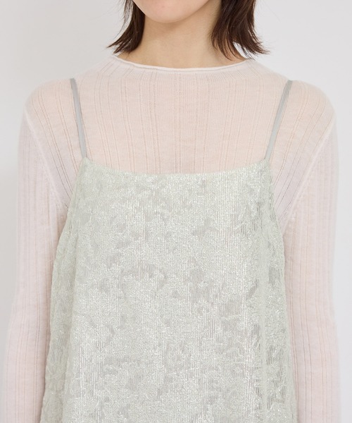 ROPE'(ロペ)の「スパンコールバックUキャミワンピース(ワンピース・レディース・ホワイト系その他/ベージュ・FREE)」の11枚目の写真